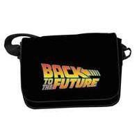 Back To The Future Logo With Flap Messenger Bag (sdtuni89100)