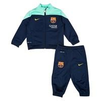 barcelona squad sideline knit warm up tracksuit infants navy