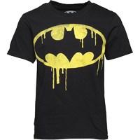 Batman Dripping Logo Boys T-Shirt Black