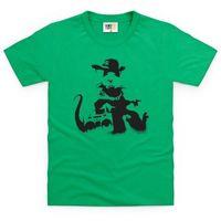 Banksy Rat Kid\'s T Shirt