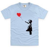 Banksy Loveheart Kid\'s T Shirt