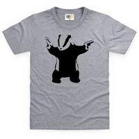 Banksy Badger Cull Kid\'s T Shirt