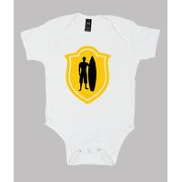 baby body surfing, white