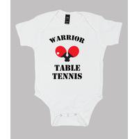 baby bodysuit table tennis, white