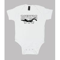 baby body diving, white