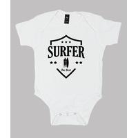 baby body surfing, white