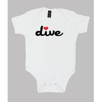 baby body diving, white