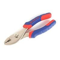 Bao Bao 8 Red Blue Double Color Handle Carp Pliers Carbon Steel Surface Nickel Iron Alloy Double Mouth Style