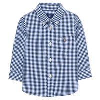 Baby Boy Archive Gingham Checked Shirt 0-3 Yrs - Hamptons Blue