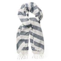 Bar Stripe Scarf - Persian Blue