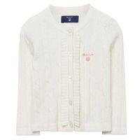 Baby Girl Frilled Cable Cardigan 0-3 Yrs - Offwhite