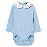 baby organic cotton bodysuit sea blue