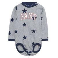 baby boy long sleeved star bodysuit 0 3 yrs grey melange