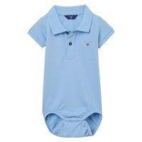 Baby Boy Pique Bodysuit 0-3 Yrs - Capri Blue