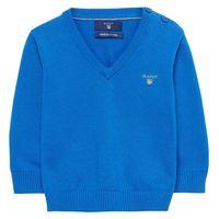 baby boy v neck jumper 0 3 yrs nautical blue