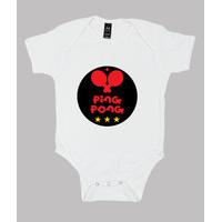 baby bodysuit table tennis, white