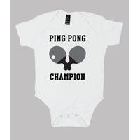 baby bodysuit table tennis, white