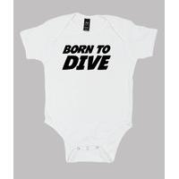 baby body diving, white