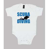 baby body diving, white