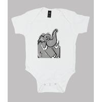 baby body, white / elephant