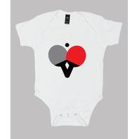 baby bodysuit table tennis, white