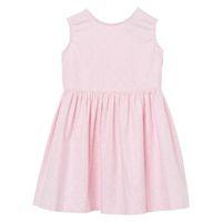 Baby Girl Oxford Dot Dress Bloomers - Light Pink