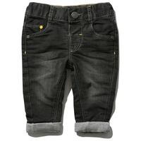 Baby boy dark wash full length turn up five pocket button fasten jeans - Grey