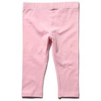 Baby girls plain vibrant full length elasticated waist soft jersey leggings - Pale Pink