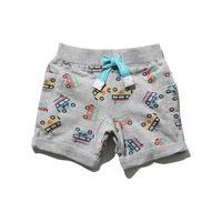 baby boy cotton rich grey marl stretch waistband campervan print turn  ...