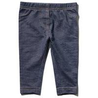 Baby girls full length cotton rich elasticated waist mid wash denim trouser jeggings - Denim