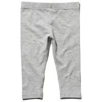 Baby girls plain vibrant full length elasticated waist soft jersey leggings - Grey Marl