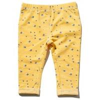 baby girl cotton rich yellow butterfly print stretch waistband full le ...