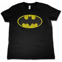 Batman Distressed Logo Kids T Shirt