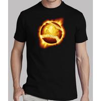 baseball ball in fire