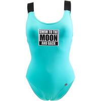 Banana Moon Swimsuit Teens 1 piece Dolce Black Moon girls\'s Swimsuits in blue