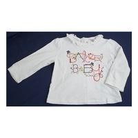 baker baby size 6 9 months white long sleeved t shirt