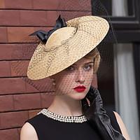 Basketwork Net Headpiece-Wedding Special Occasion Casual Outdoor Fascinators Hats 1 Piece