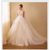 ball gown wedding dress sparkle shine sweep brush train scoop organza  ...