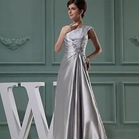 Ball Gown Mother of the Bride Dress - Elegant Floor-length Sleeveless Stretch Satin with Bow(s)