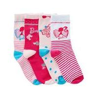 Barbie Pack of Four Socks