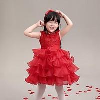 ball gown short mini flower girl dress organza jewel with bows crystal ...