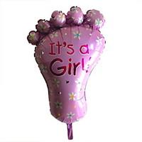 Baby Foot Design Metallic Balloon