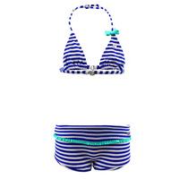 Banana Moon 2-Piece Blue and White Girls Swimsuit Silverstripe Fame