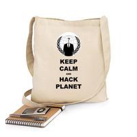 bandoleta bag keep calm and hack the planet