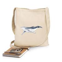 baby humpback whale - 100 cotton bag