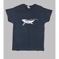 baby humpback whale boy manga short dark blue