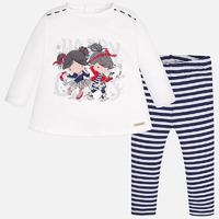 Baby girl set of leggings and long sleeve t-shirt Mayoral