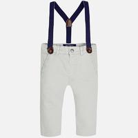 baby boy long chino trousers with suspenders mayoral