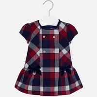 baby girl flannel short sleeve dress mayoral