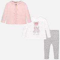 baby girl set of leggings t shirt and jacket mayoral